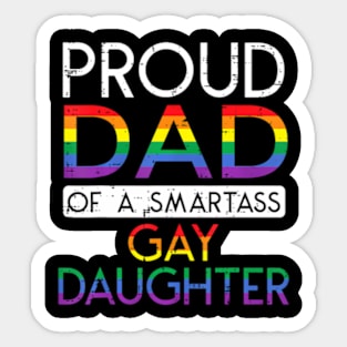 LGBTQ Proud Dad Gay Pride LGBT Ally Father's Day Sticker